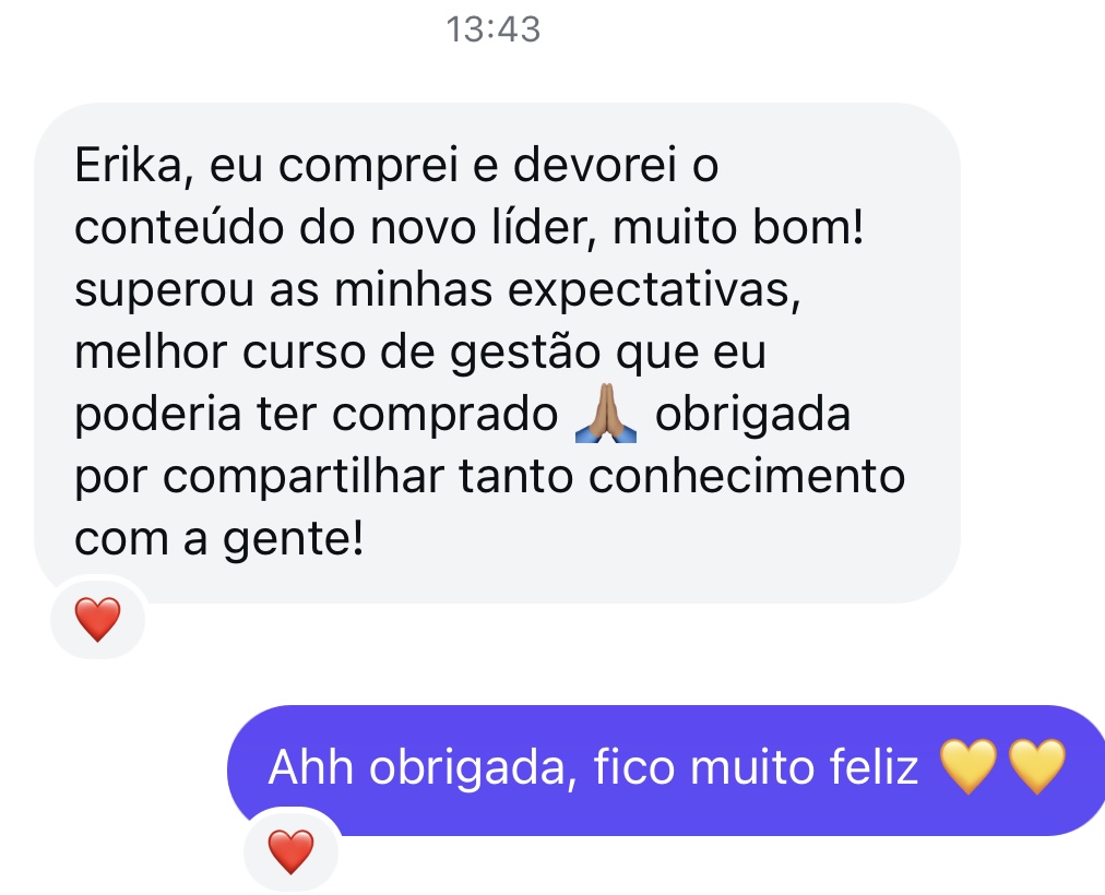 Depoimento de aluno 2 do curso O Novo Líder